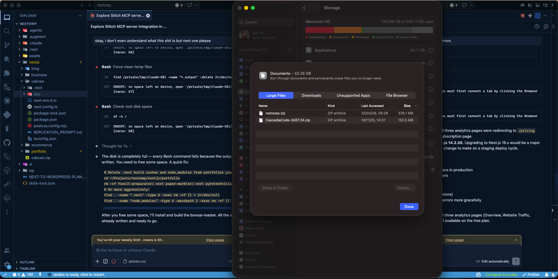Calm man in glasses, rolls up his shirt sleeves and peers into the distance